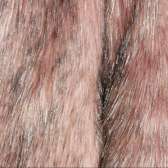 UNREAL FUR Dusty Pink & Silver Fire And Ice Jacket - Picture 6 of 6
